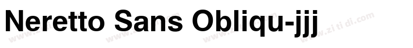 Neretto Sans Obliqu字体转换